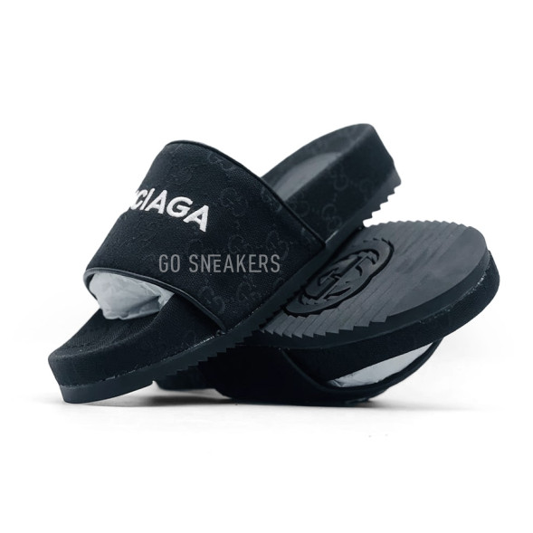 Унисекс тапочки Balenciaga Slippers Black