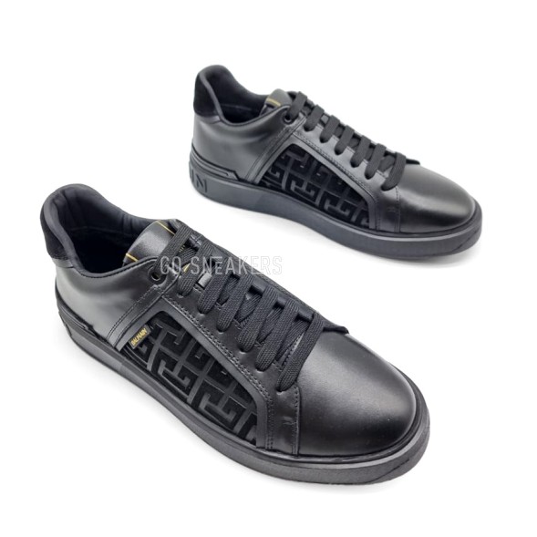 Мужские зимние кроссовки Balmain Winter Leather Black