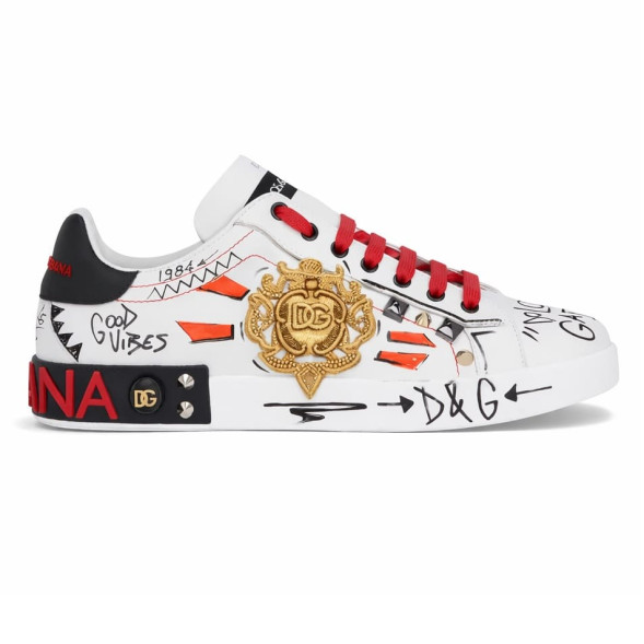 Унисекс кроссовки Dolce &amp; Gabbana Portofino 'Embroidery and Studs'