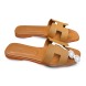 Женские шлепанцы Hermes Flip-flop Brown