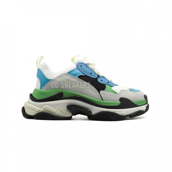 Женские кроссовки Balensiaga Triple S Blue-Grey-Green