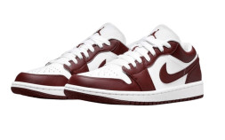 Nike Air Jordan 1 Low Leather Brown/White