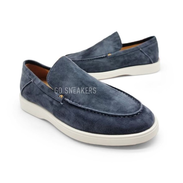 Мужские мокасины Santoni Man Moccasins Navy