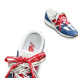Женские кроссовки New Balance 327 White/Blue/Red