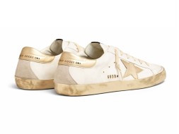 Golden Goose Super-Star Donna Con Foxing Sparkle Dorato