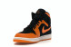 Унисекс кроссовки Nike Air Jordan 1 Mid Black Orange Peel