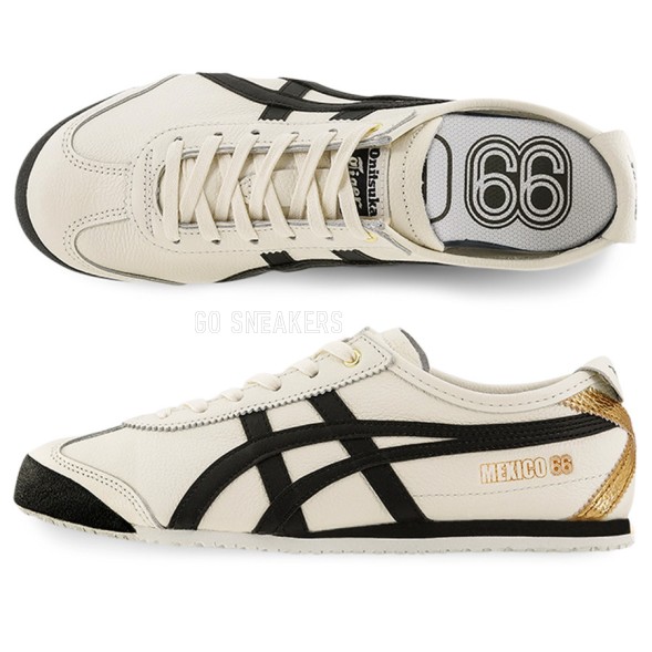 Унисекс кроссовки Onitsuka Tiger Mexico 66 Cream Black