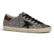 Женские кеды Golden Goose Super-Star Glitter Grey