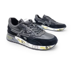 Premiata 483 Leather/Suede Grey/Black