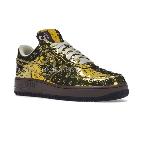 Унисекс кроссовки Nike Air Force 1 Low х Louis Vuitton Metallic Gold