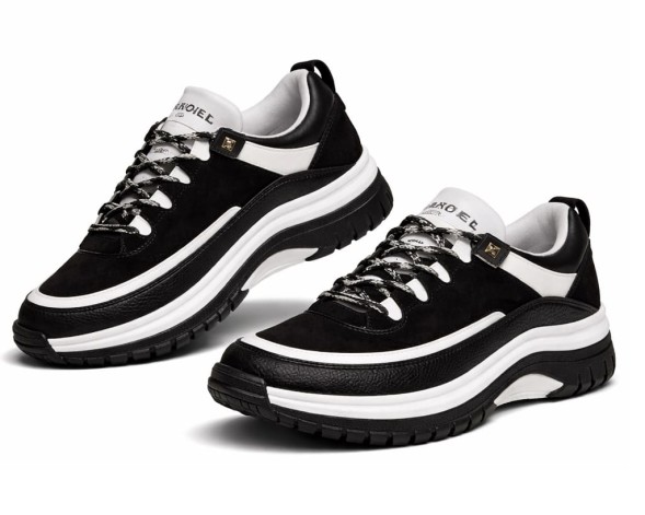 Женские кроссовки Chanel Calfskin Suede Black