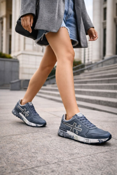 Унисекс кроссовки Premiata 483 Leather Grey