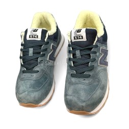 New Balance 574 Suede Dark Grey Winter