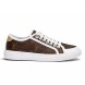 Женские кеды Louis Vuitton Leather Sneakers Brown