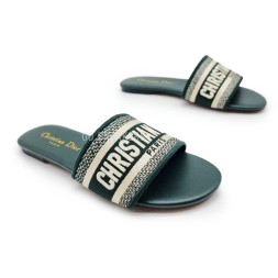 Dior Flip-flops Textile White/Green