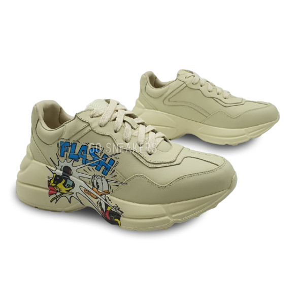 Женские кроссовки Gucci Rhyton Disney x Gucci Дональд Дак