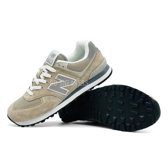 Мужские кроссовки New Balance 574 Suede Man Beige/Grey
