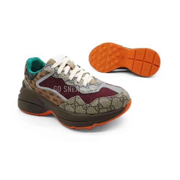 Унисекс кроссовки Gucci Rhyton Brown