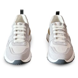 Brunello Cucinelli Suede Textile White