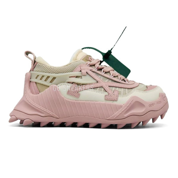Женские кроссовки Off-White ODSY-1000 Woman Pink/Cream