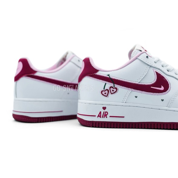 Унисекс кроссовки Nike Air Force 1 07 Valentines Day White/Wine