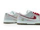 Унисекс кроссовки Nike Sb Dunk Low White Light/Pink/Grey