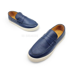 Brunello Cucinelli Navy Leather