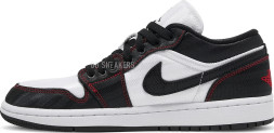 Женские кроссовки Nike Wmns Air Jordan 1 Low SE Utility &#039;White Black Red&#039;