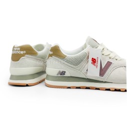 New Balance 574 Woman Suede White