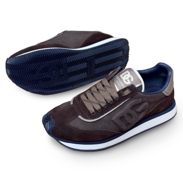 Мужские кроссовки Dolce&amp;Gabbana Suede Sneakers Brown