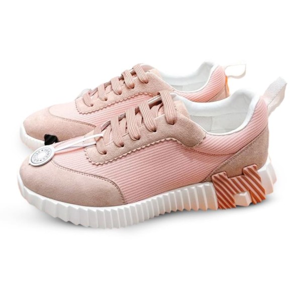 Женские кроссовки Hermes Low Top Casual Pink